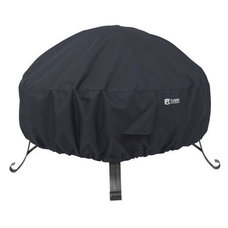 CLASSIC ACCESSORIES Full Coverage Fire Pit Cover - Small, Round , Black CL57479